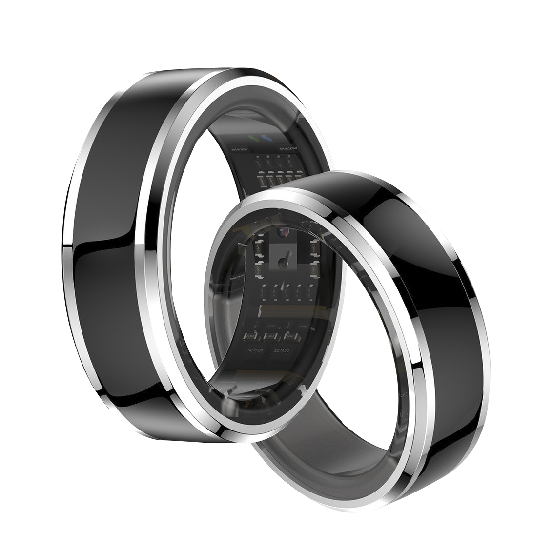 iHeal Ring 3 24/7 Tracking of Blood Oxygen and Heart Rate with Somatic Gaming Titanium